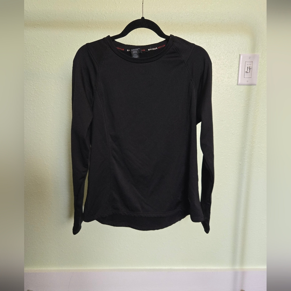 Spyder Women's Elegant Black Long Sleeve Tee